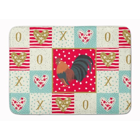 Carolines Treasures 19 x 27 in. Dutch Bantam Chicken Love Machine Washable Memory Foam Mat CK5263RUG